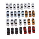 60x 1:200 Plastic Car Mini Street Parking Scenery Landscape Layout Accessory