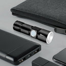 Mini Portable COB LED 3 Modes USB Rechargeable Flashlight Torch Zoom Lamp