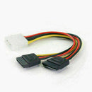 4Pin to 15Pin Serial ATA SATA Splitter Power Cable Connector Male J7T0 Lead X7Z5