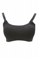 Women Sexy Hollow Stripes Padded Bra Tank Mini Vest Black