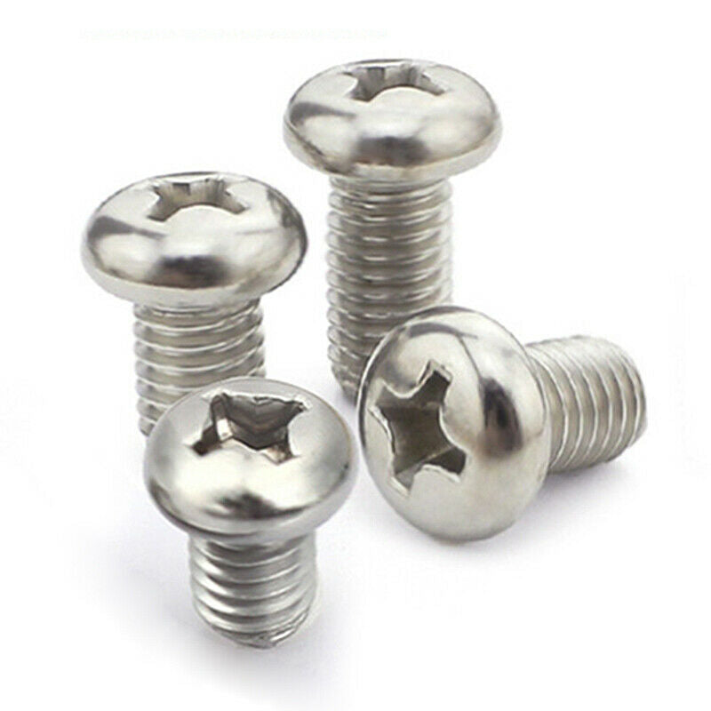 M3x10mm 316 Stainless Steel Phillips Pan Head Machine Screws Fasteners 50 P P5Y3