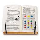 Adjustable Book Holder Tray and Page Paper Clips-Cookbook Reading Desk Port H1F2