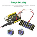 8x16 LED Dot Lattice Display Module MCU Control DIY Kit for Arduino