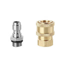 Pressure Washer 1/4 Quick Connector+M14x1.5mm Brass Connector for Nozzle