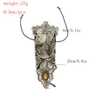 1 Pc Women Steampunk Style Lace Fingerless Long Gloves Hollow-Out Chain Bra