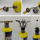 1PC Gas Tank Adapter Camping Stove Propane Tank Input Outdoor Valvet Tool O G0J0