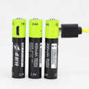 2pc 4 AAA 1.5 V charger USB rechargeable AAA Li-po-Battery Battery. I5W3 Ba R4E5