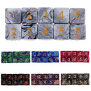10pcs 6 Sided Dice D6 Polyhedral Dice for Dungeons and Dragons Table Games Blue