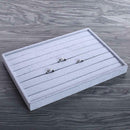 Ring Velvet Jewellery Display Box Cufflinks Storage Tray Case Holder Organi