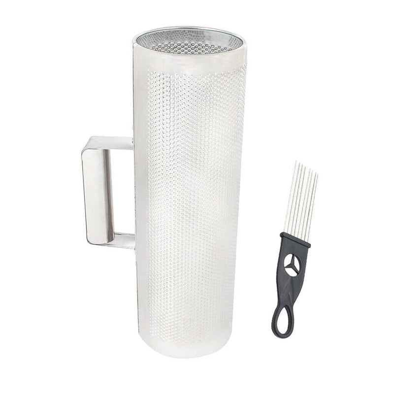 Stainless Steel Latin Percussion Pro Merengue Guiro with Scraper 12 inch x4 inch