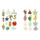 30Pcs/Set Mixed Enamel Charms Pendants  Craft DIY Jewelry Making Findi3C