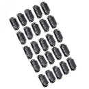 40pcs U Shape Steel Snap Clips For Feather Hair Extensions Wigs Weft Feather  BX