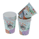 10pcs Safari theme paper cups disposable cups kids birthday party suppl ï¼D