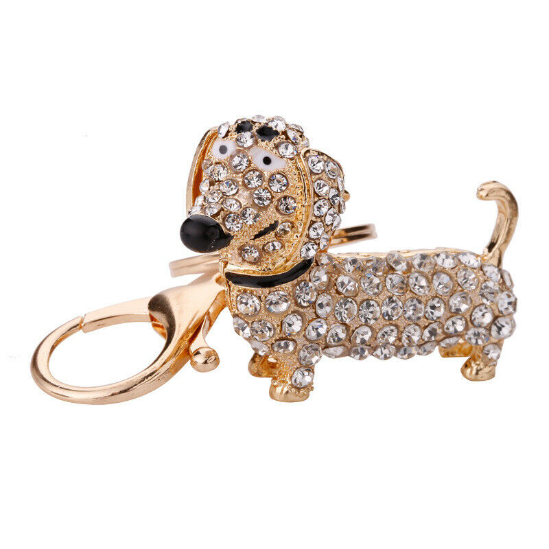 Fashion Dog Dachshund Keychain Bag Charm Pendant Keys Holder Keyring Jewelr X8E1