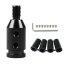 Aluminum Shift Knob Adapter for  Non Threaded Shifters 10x1.5mm Black