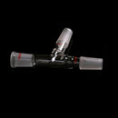 24/40 Three way Glass adapter 75degree Distillation Head Chemistry LabwareTool Z