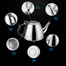 Stainless Steel Teapot Flat Bottom Induction Cooker Pot Fast Boiling Water