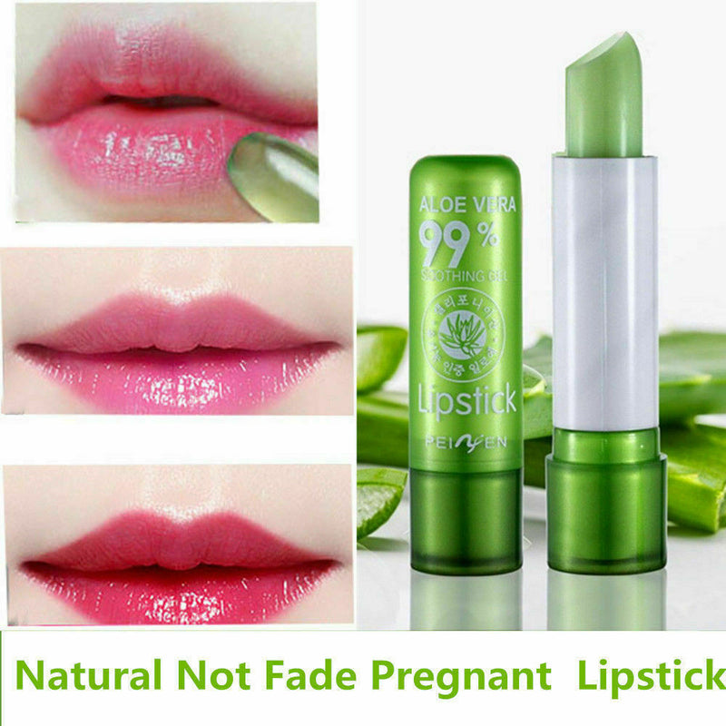 Aloe Vera Lipstick Color Mood Changing Long Lasting Moisturizing Lipstick New