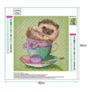 5D DIY Full Drill Diamond Painting Dog Cup Cross Stitch Embroidery Mosaic
