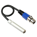Pin Plug 6.35Mm 1/4 Inch Trs To Xlr Male To Female Cable 3 Pin Female Socke