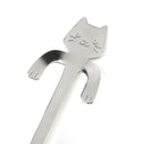 HOT Stainless Steel Cat Coffee Drink Spoon Hanging Cups Teaspoon Kitchen Tool