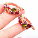 Charm Fashion Women Lady Elegant Crystal Rhinestone Ear Stud Earrings Jewelry H