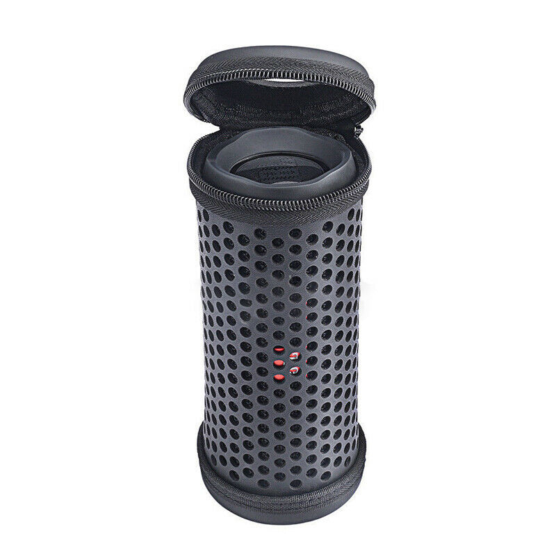 Black Outdoor Travel EVA Case Hollow Storage Bag For JBL Flip4 Wireless Speaker