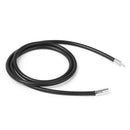 2pcs 3mm Cord in Rubber Black Necklace with Clasp in Steel Stainless 20/25"