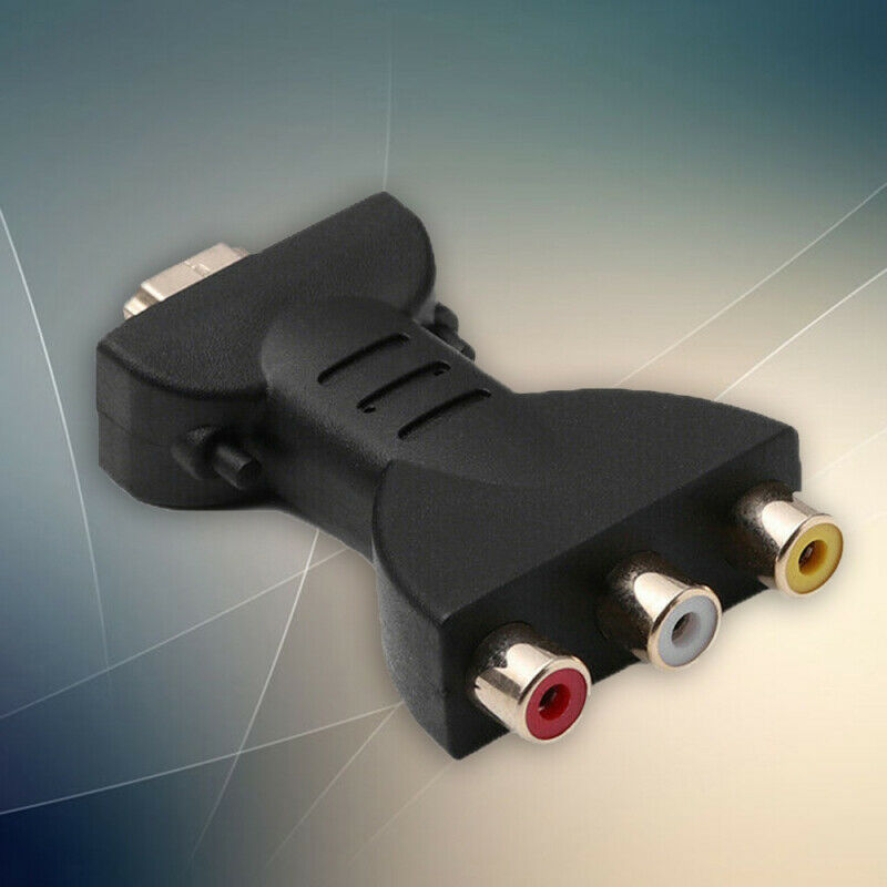 HDMI To 3 RGB RCA Video Audio Adapter AV Component Converter ABS Plug and  HXK