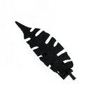 Black Leaf Plant Hair Clips Felt Handmade Hair Accessories for Women Kids G
