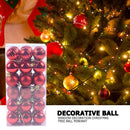 36pcs Christmas Decorative Balls Tree Pendant Festival Home Ornaments (A)