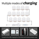 14pcs LED Makeup Mirror Light Bulb Kit Dimmable USB Hollywood Vanity Lights A