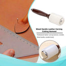 Wood Handle Leather Carving Cutting Engraving Hammer Craft Stamping Tools