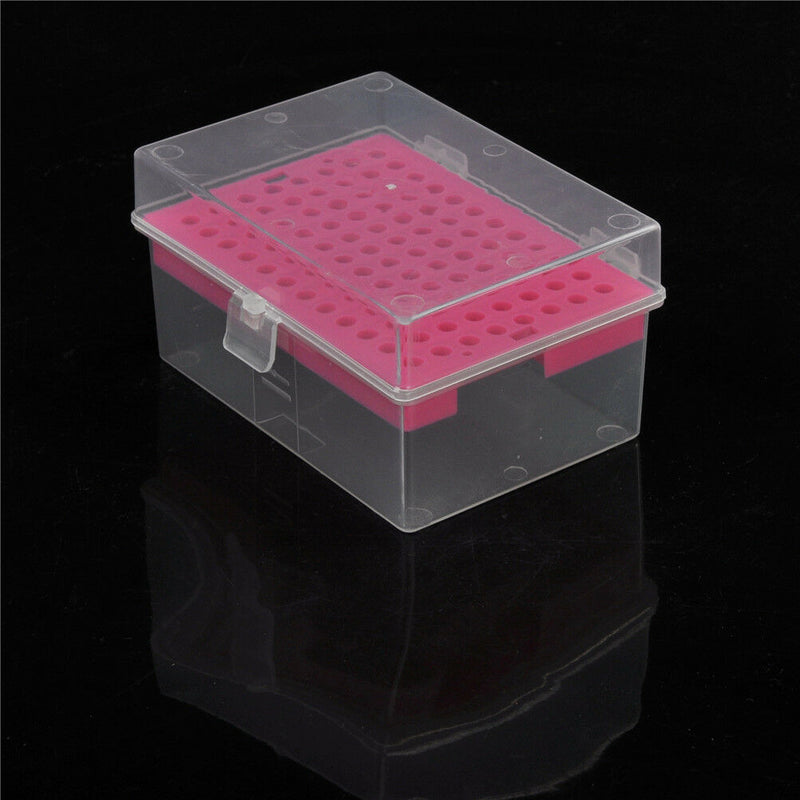 200ul 200 Microliter Pipette Pipettor Tips Rack Holder Box Case 96 Hol Ew