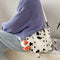 Fashion Women Cow Print Shoulder Bags Canvas Pendant Handbags Casual Totes