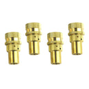 4 Set Tyre Deflators Anti-rust Tire Pressure Deflators Waterproof 6-30 PSI