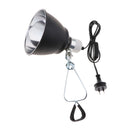 E27 Reptile Tortoise Ceramic Basking Lamp Heating Light Holder Black AU Plug