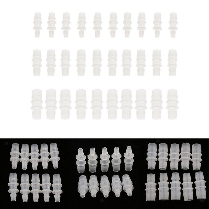 Pack 0f 20 PVC Pipe Straight Water Pipe Connector Adapter Hose Irrigation