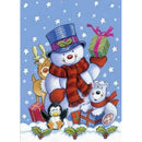 5D DIY Round Diamond Painting Snowman Cross Stitch Kit Home Decor (ST002)