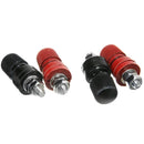 4pcs Red&Black 6mm Screw M6 Speaker Power Supply Terminals Binding Post
