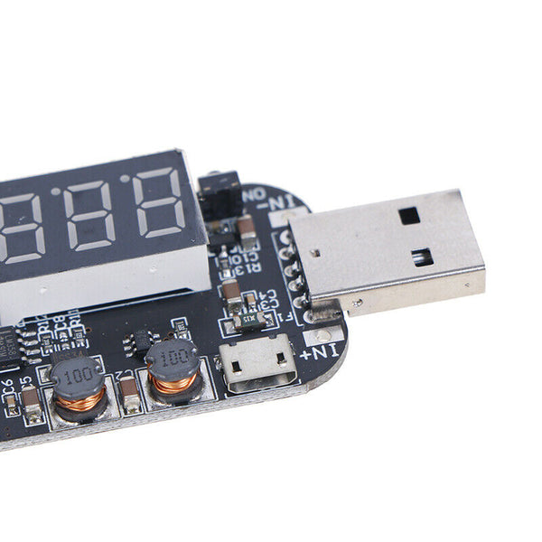 USB Micro Adjustable Boost Power Supply Voltage Regulator Module LED DisplaSEAU