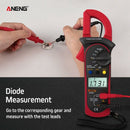 Aneng Digital Clamp Multimeter St201 2000 Counts Meter Ammeter Ac/Dc Voltag