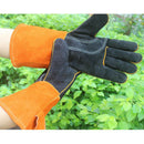 Leather Welding Gloves Heat Resistant Work Glove Grill Oven Blacksmith