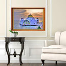 Seaside Church 5D Diamond DIY Painting Kit Home Decor Craft 40 X 30cm