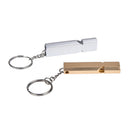 aluminum alloy double-tube whistle for emergency outdoor survival random colo %o