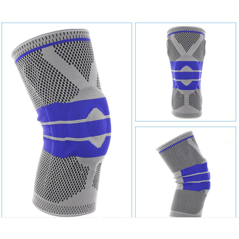 New Grey Elastic Knee Support Bracket Kneepad Adjustable Patella Knee Pad B Y7P3