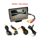 4.3'' TFT-LCD On-board Display With Reverse Camera Parking System Black