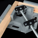 1X(Aluminum Single Handle 90 Degree Right Angle Clamp Woodworking Frame Cli