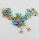 60Pcs 15mm Office School Paper File Ticket Colorful Metal Binder Clips Pretty