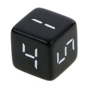 Set of 10 D6 Dice Six Sided Die Black with White Numbers for Dice Game 16mm